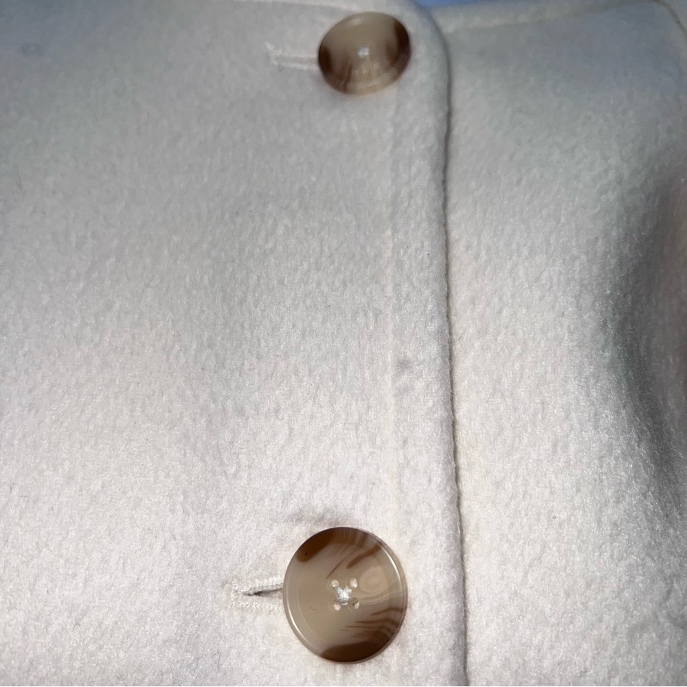 Abercrombie & Fitch Short Wool Blend Jacket w/Detachable Scarf Collar- size L - Picture 12 of 16